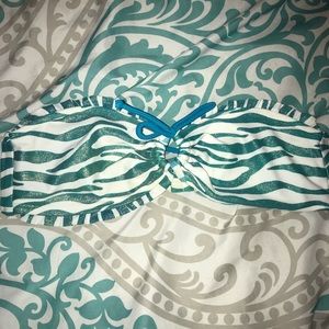 Bandeau style bikini top